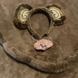 monkey ears nose tail Halloween Costume